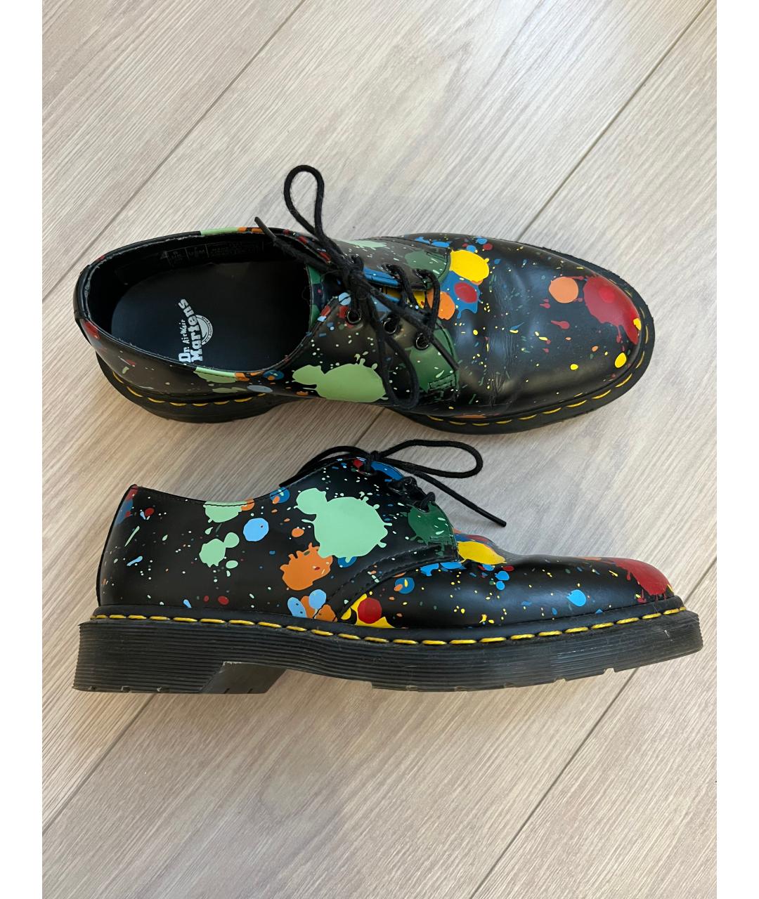 DR. MARTENS Черные кожаные брогги и оксфорды, фото 5