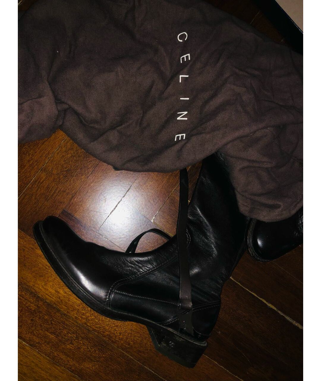 CELINE PRE-OWNED Коричневые кожаные сапоги, фото 5