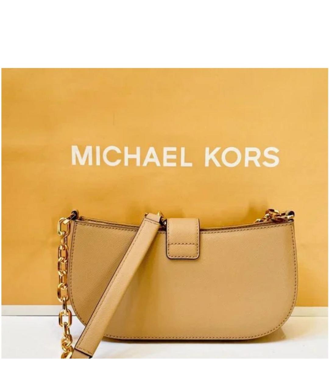 MICHAEL KORS Коричневая сумка с короткими ручками, фото 3