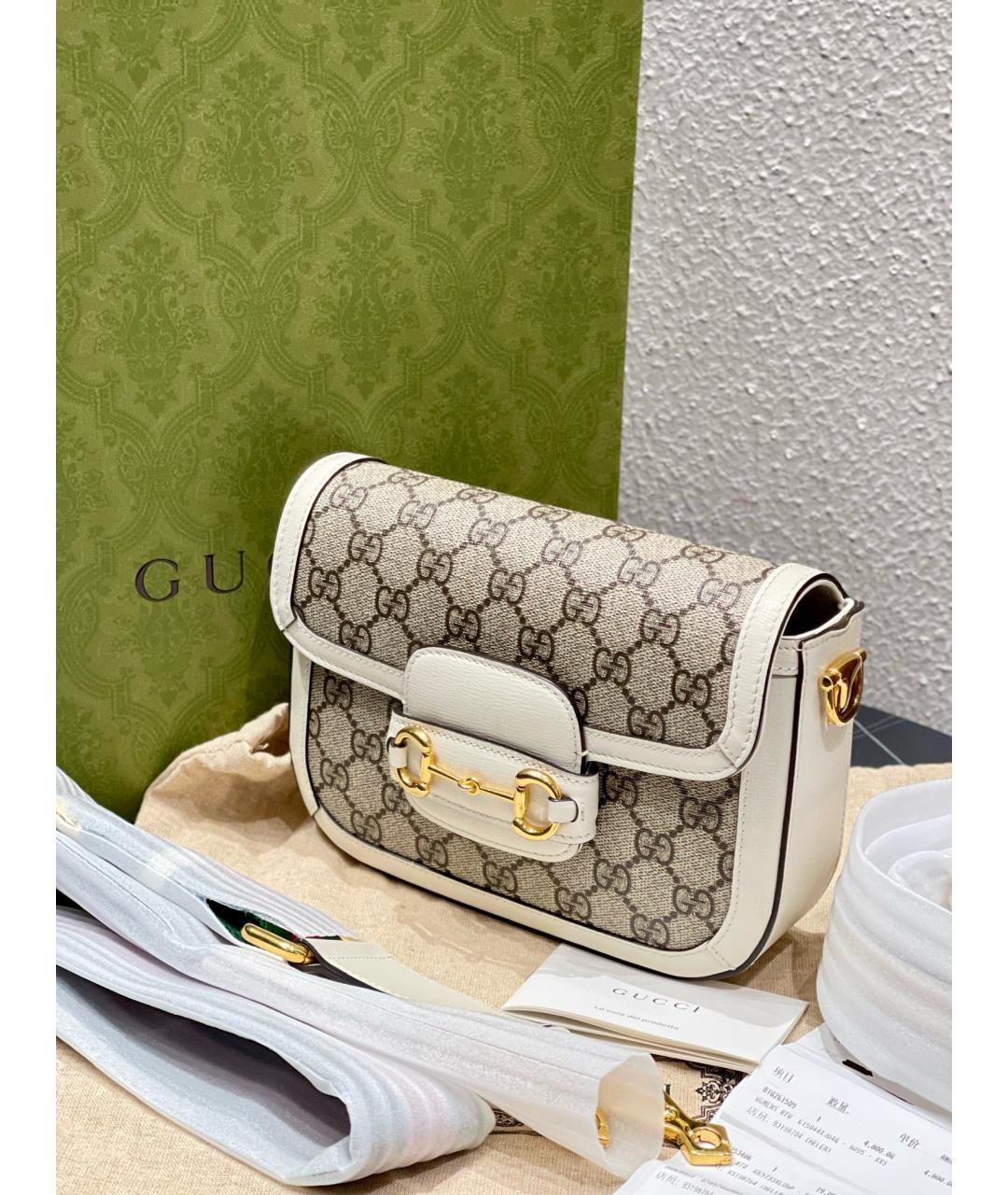 GUCCI Белая сумка через плечо, фото 4