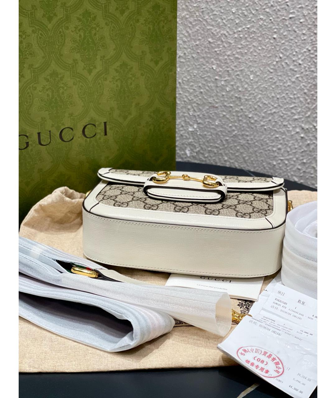 GUCCI Белая сумка через плечо, фото 6