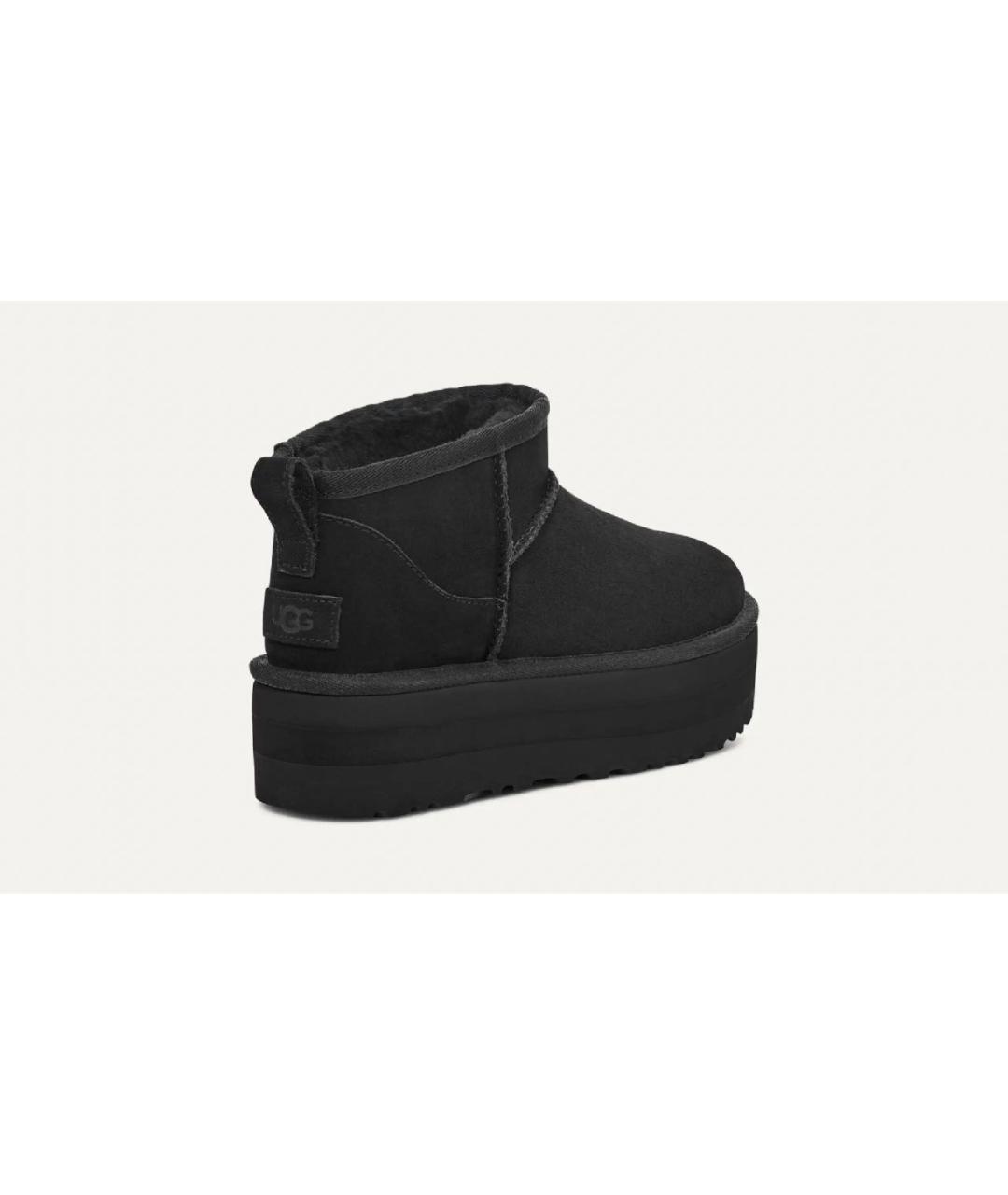 UGG AUSTRALIA Черные замшевые ботинки, фото 4