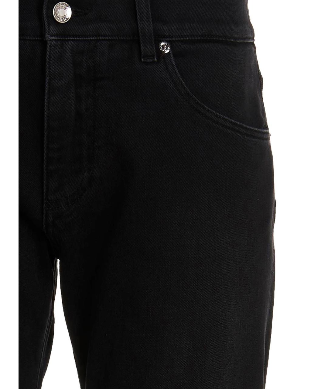 DOLCE&GABBANA Черные хлопковые прямые джинсы, фото 3