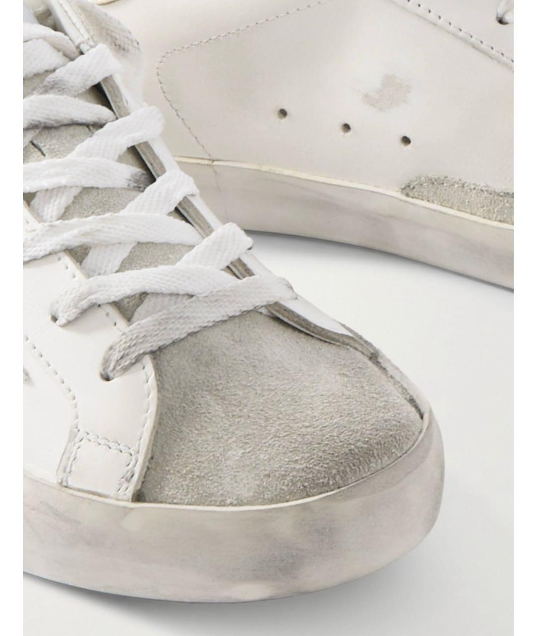 GOLDEN GOOSE DELUXE BRAND Белые кожаные кеды, фото 5