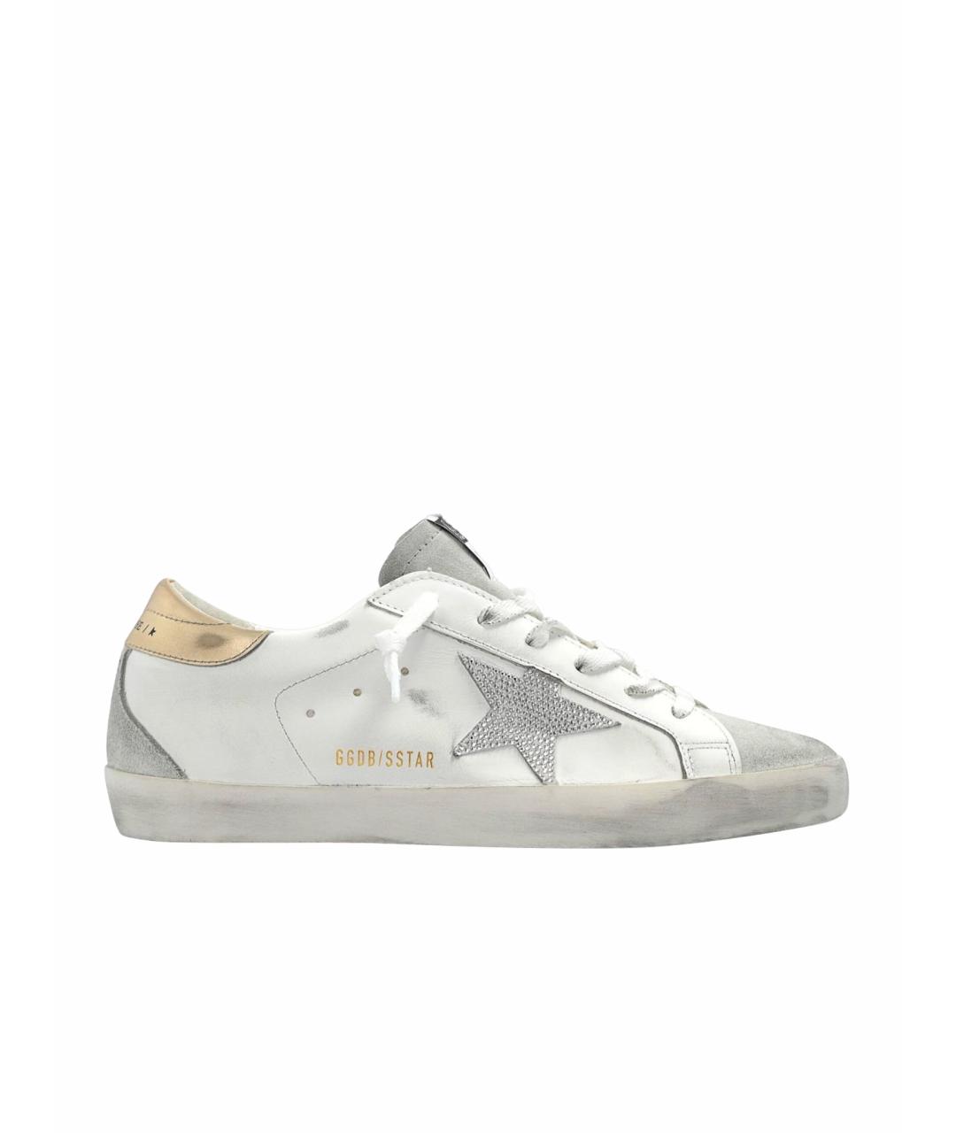 GOLDEN GOOSE DELUXE BRAND Белые кожаные кеды, фото 1