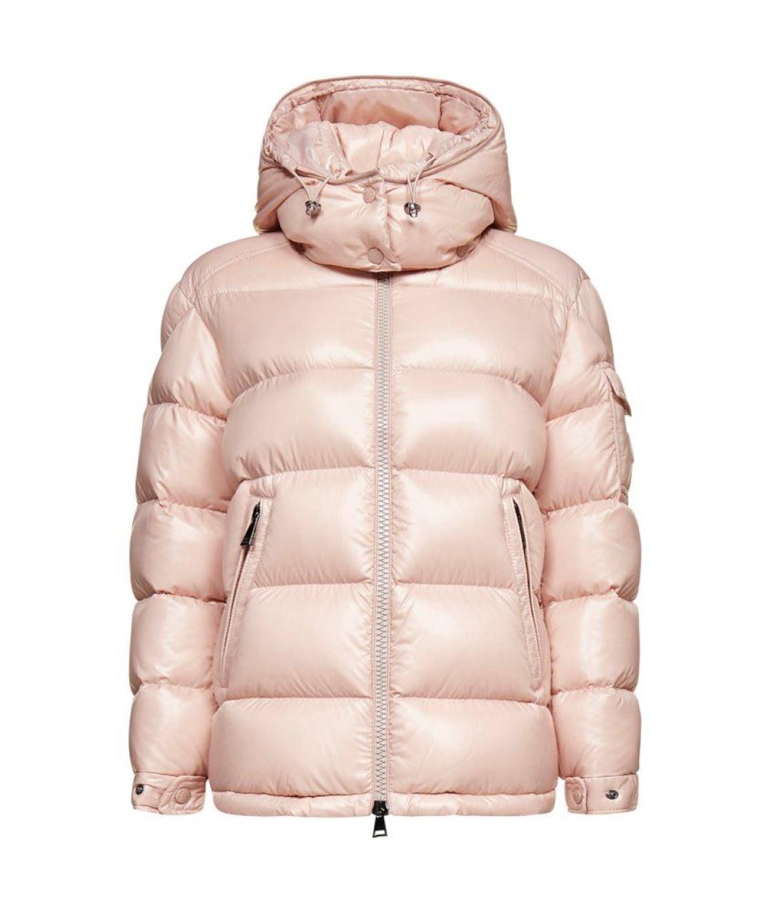 MONCLER Розовый пуховик, фото 1