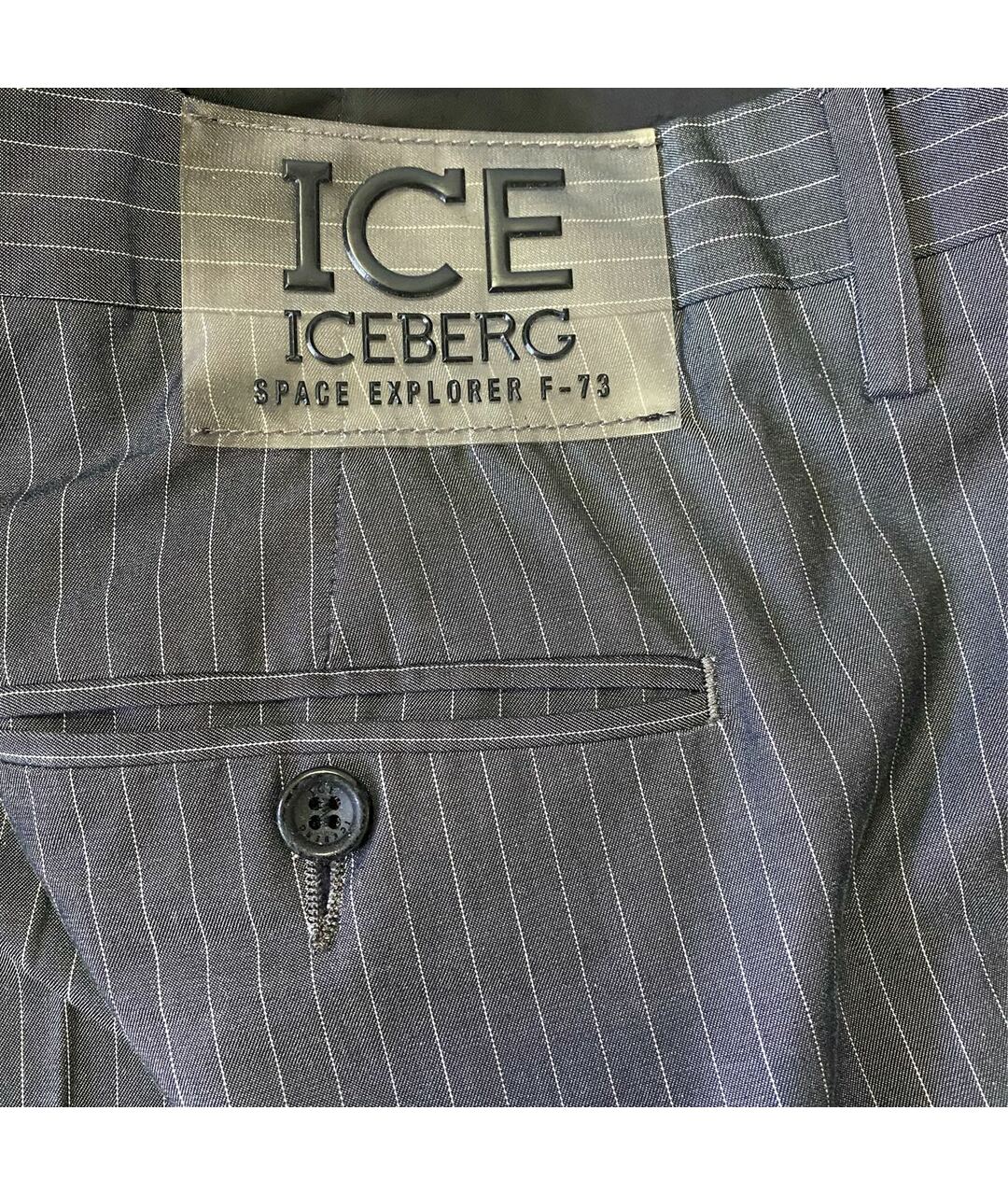 ICEBERG Бежевые хлопковые классические брюки, фото 6