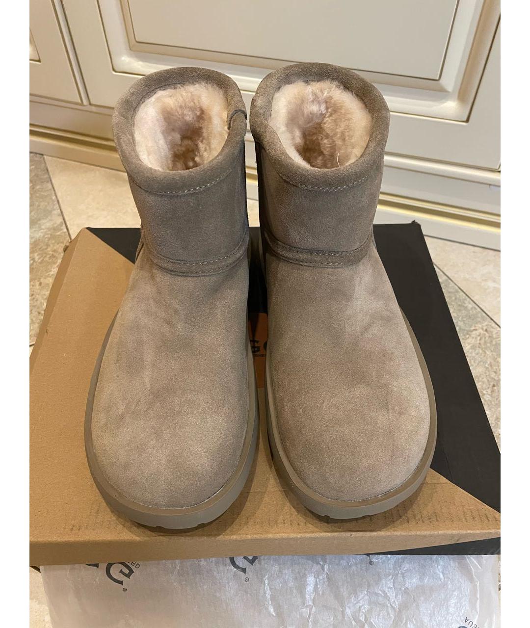 UGG AUSTRALIA Хаки замшевые ботинки, фото 2