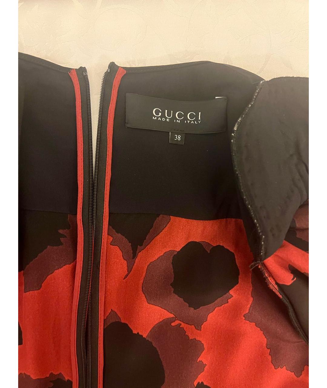 GUCCI Черное шелковое вечернее платье, фото 3