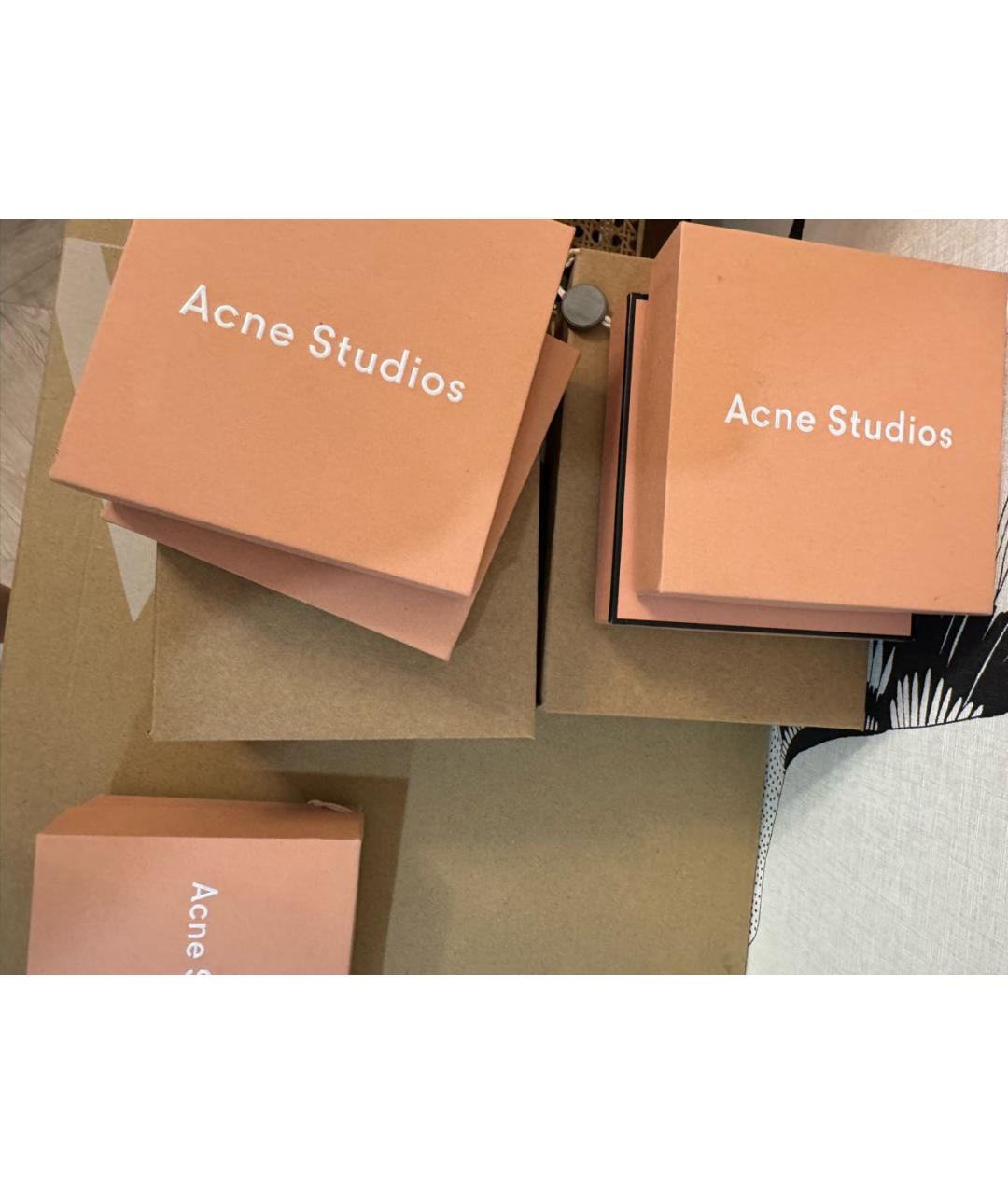 ACNE STUDIOS Черный кожаный кошелек, фото 6