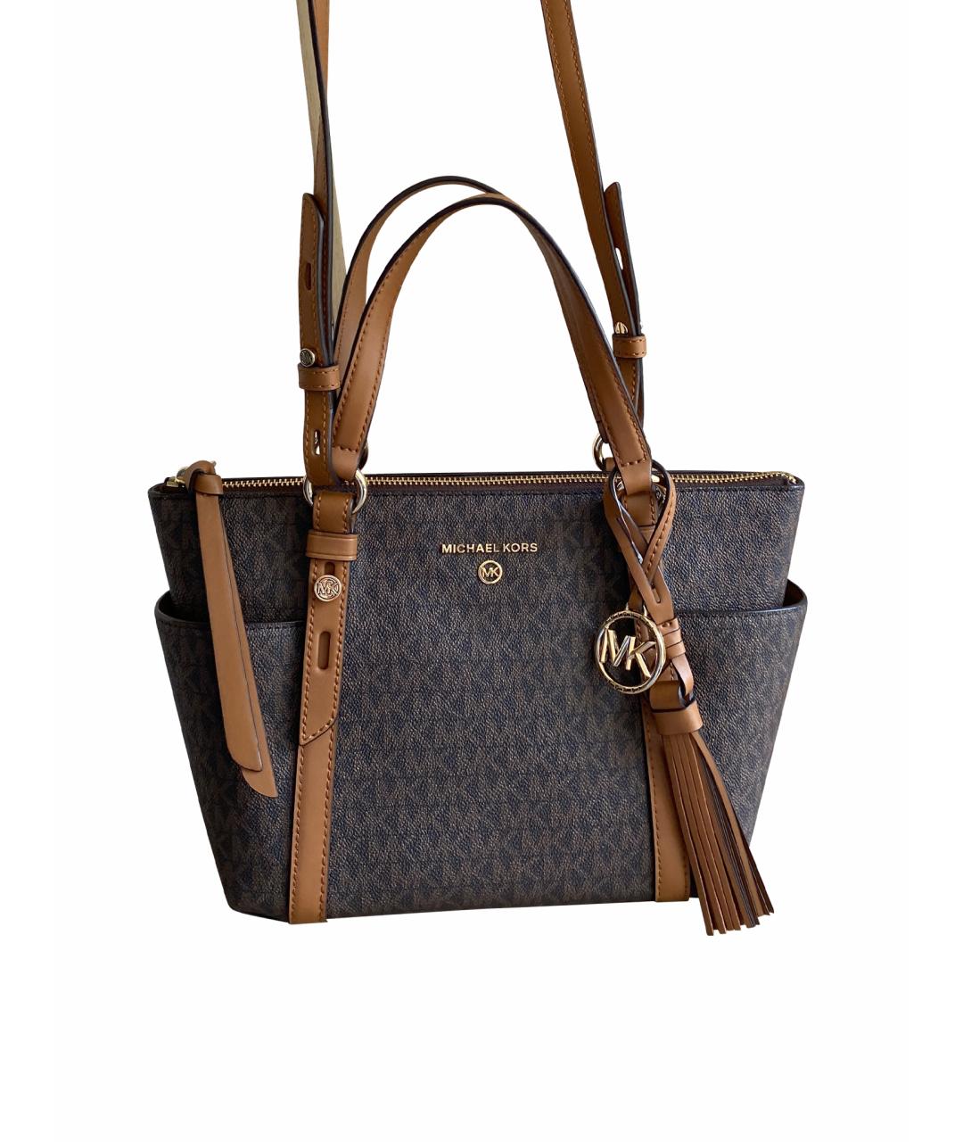 MICHAEL KORS Коричневая сумка тоут, фото 1