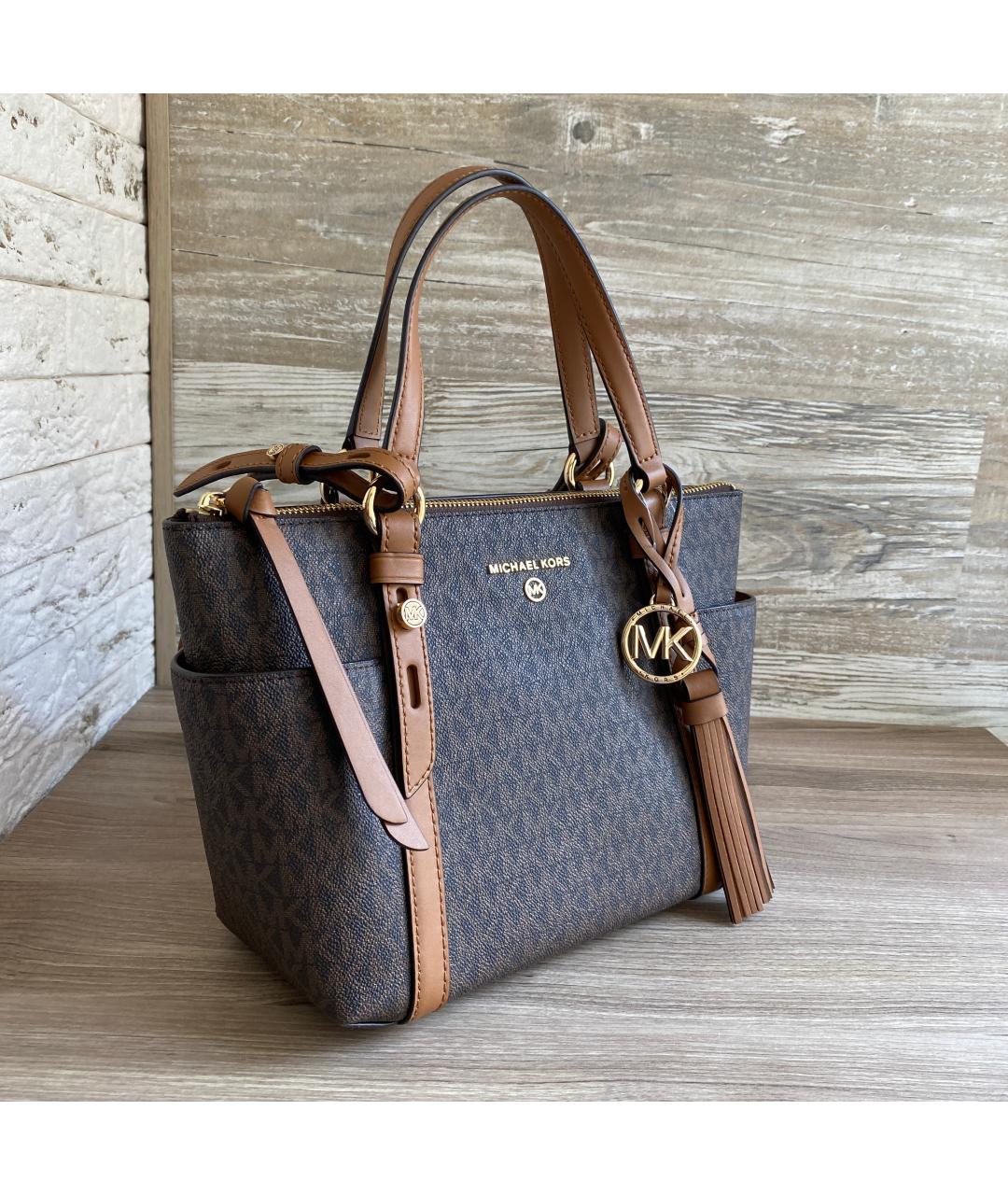 MICHAEL KORS Коричневая сумка тоут, фото 2