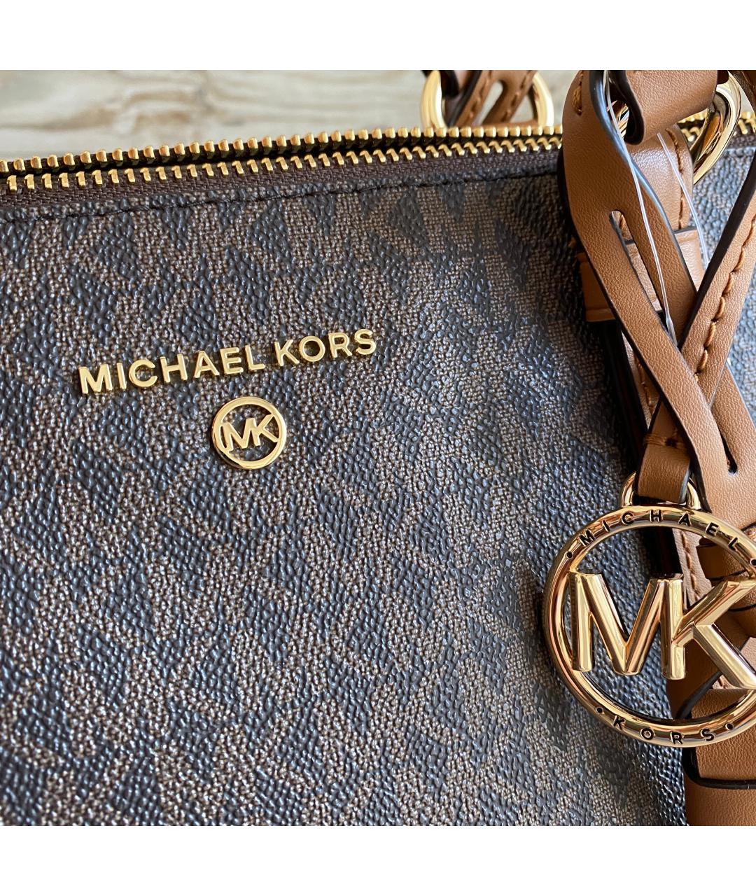 MICHAEL KORS Коричневая сумка тоут, фото 7