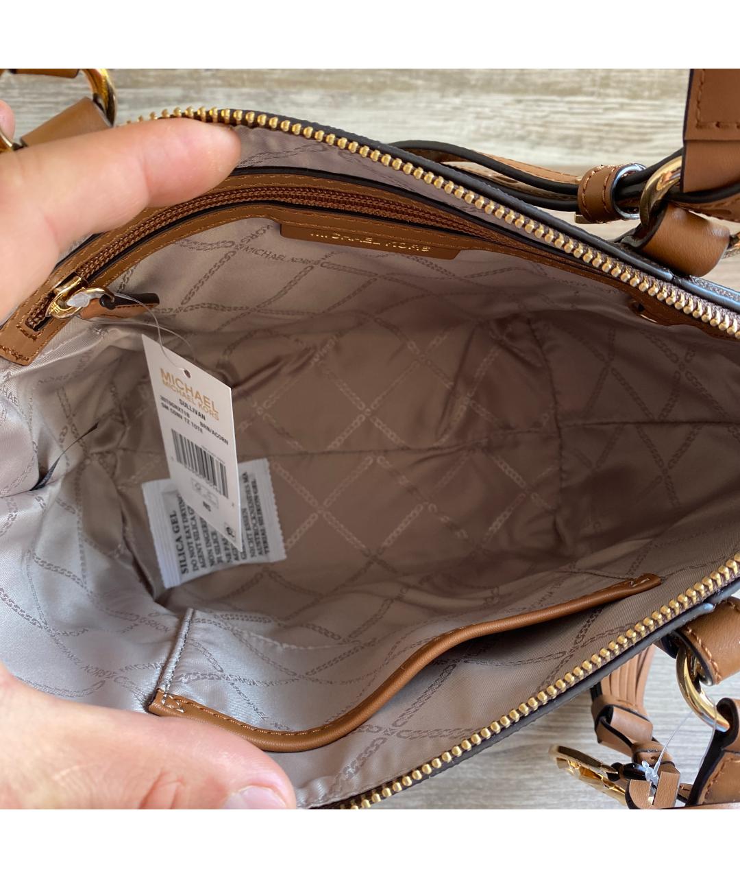 MICHAEL KORS Коричневая сумка тоут, фото 4