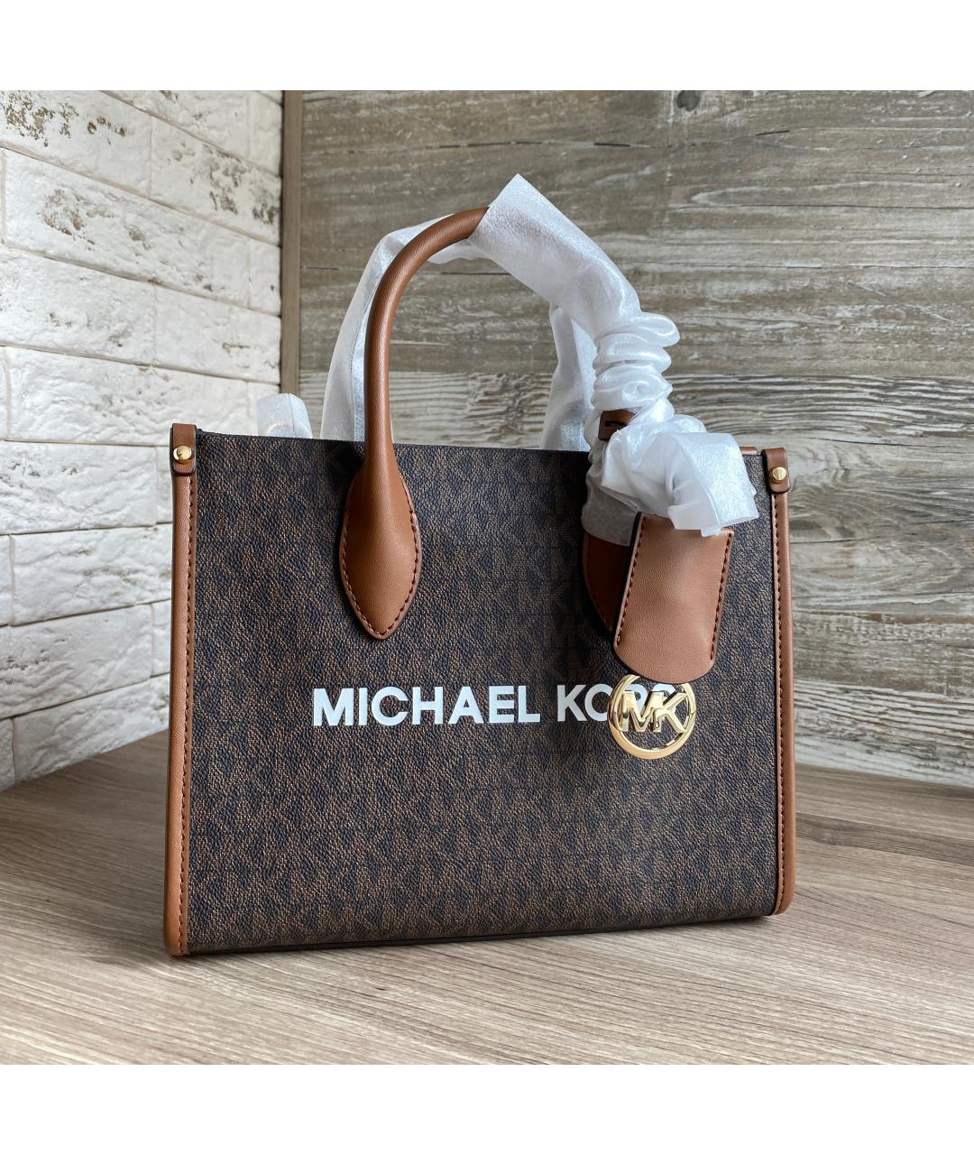 MICHAEL KORS Коричневая сумка тоут, фото 10