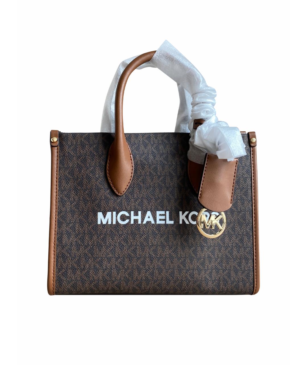 MICHAEL KORS Коричневая сумка тоут, фото 1