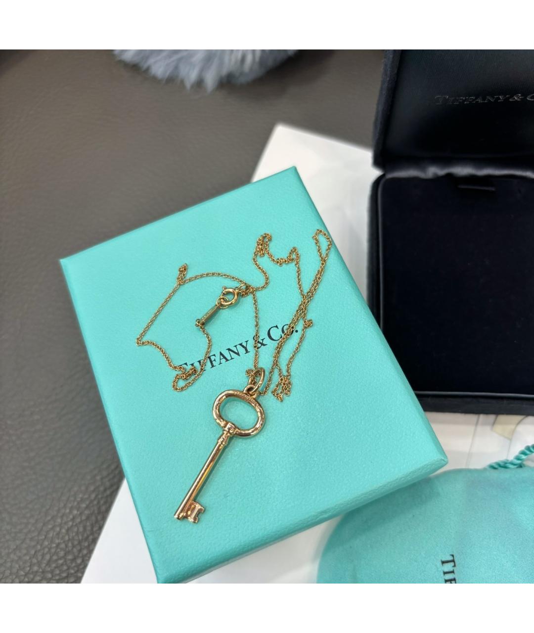 TIFFANY&CO Розовая подвеска из розового золота, фото 5