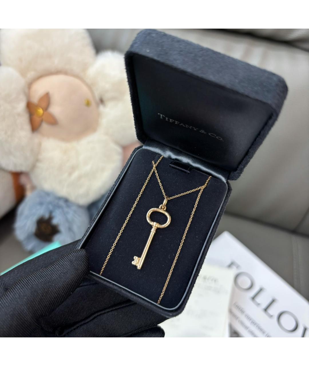 TIFFANY&CO Розовая подвеска из розового золота, фото 2