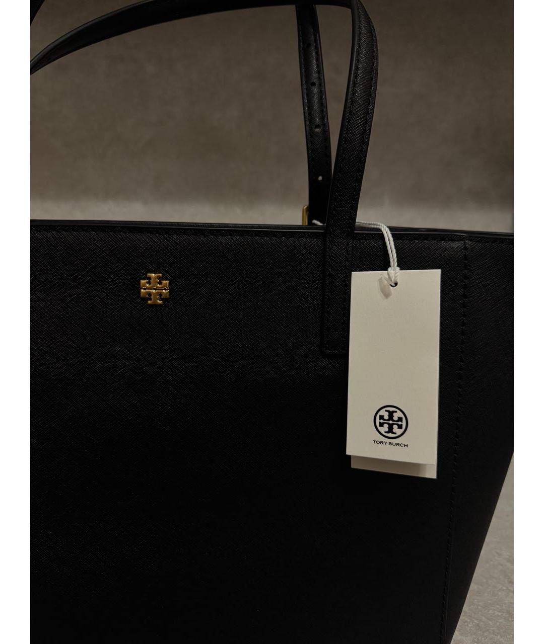 TORY BURCH Черная сумка тоут, фото 5