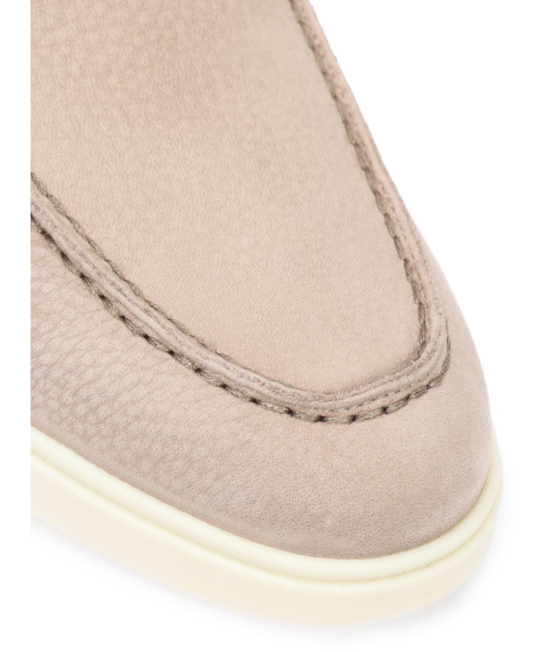 SANTONI Бежевые лоферы, фото 5