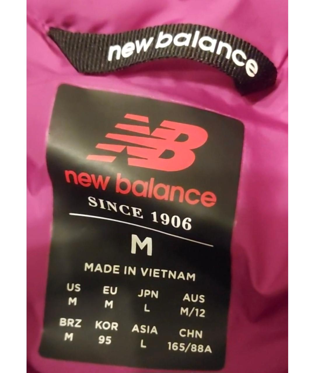 NEW BALANCE Фиолетовый полиэстеровый пуховик, фото 7