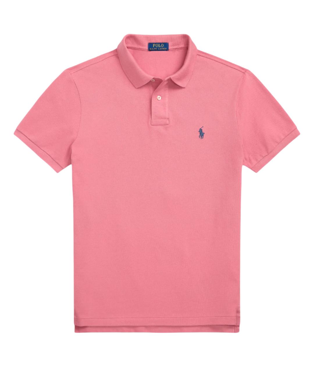 POLO RALPH LAUREN Красное хлопковое поло с коротким рукавом, фото 1