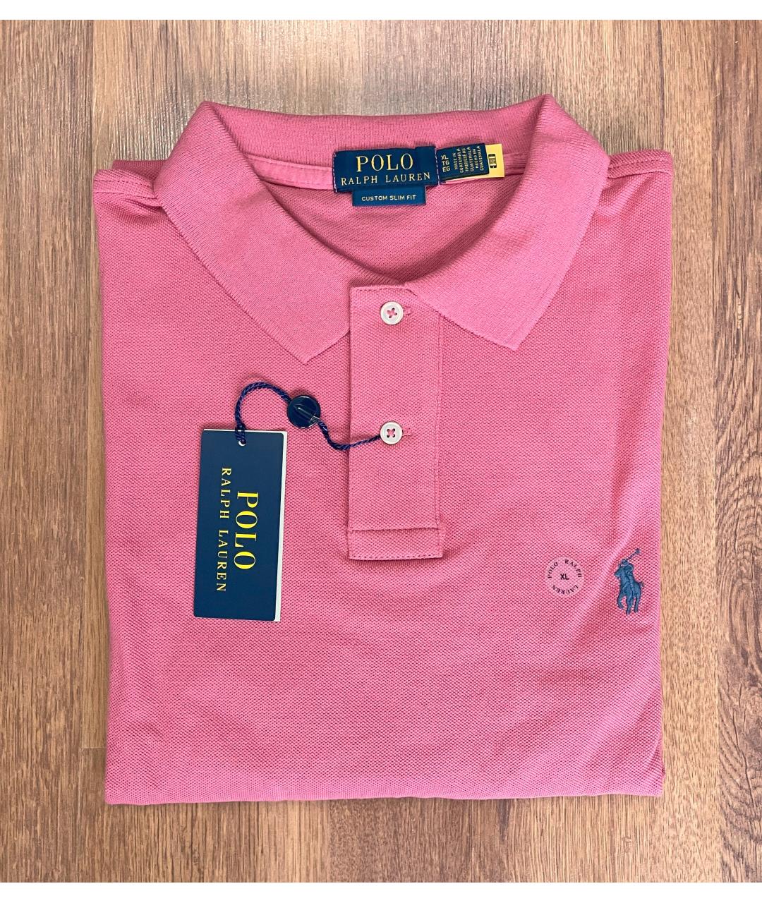 POLO RALPH LAUREN Красное хлопковое поло с коротким рукавом, фото 2