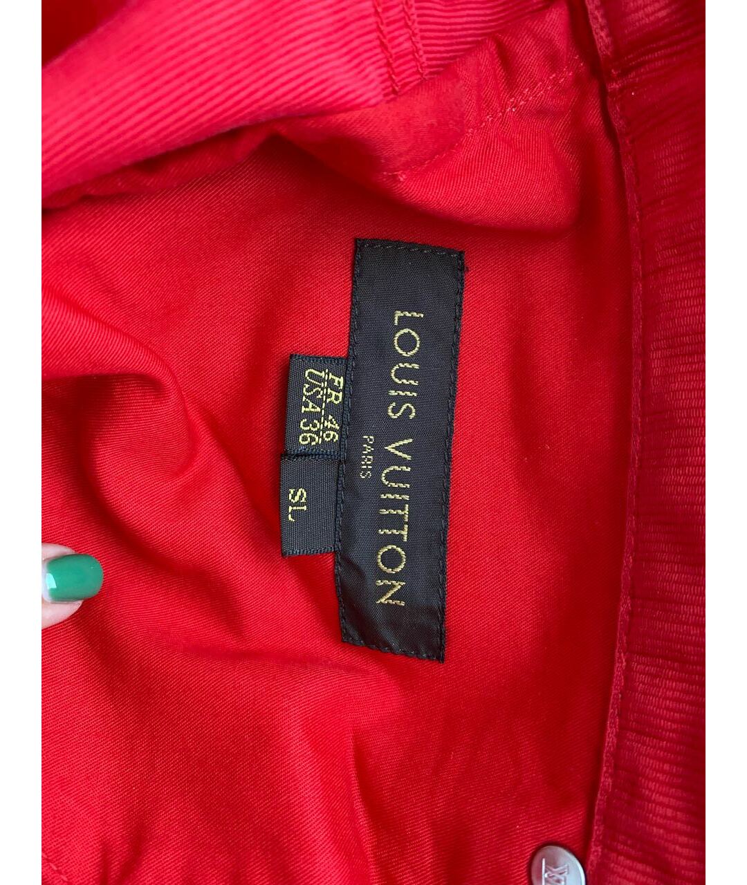 LOUIS VUITTON PRE-OWNED Красные хлопковые прямые джинсы, фото 6