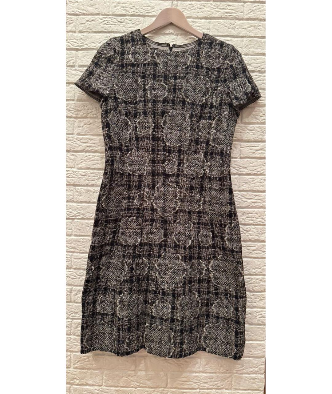 CHANEL Серое хлопковое повседневное платье, фото 6