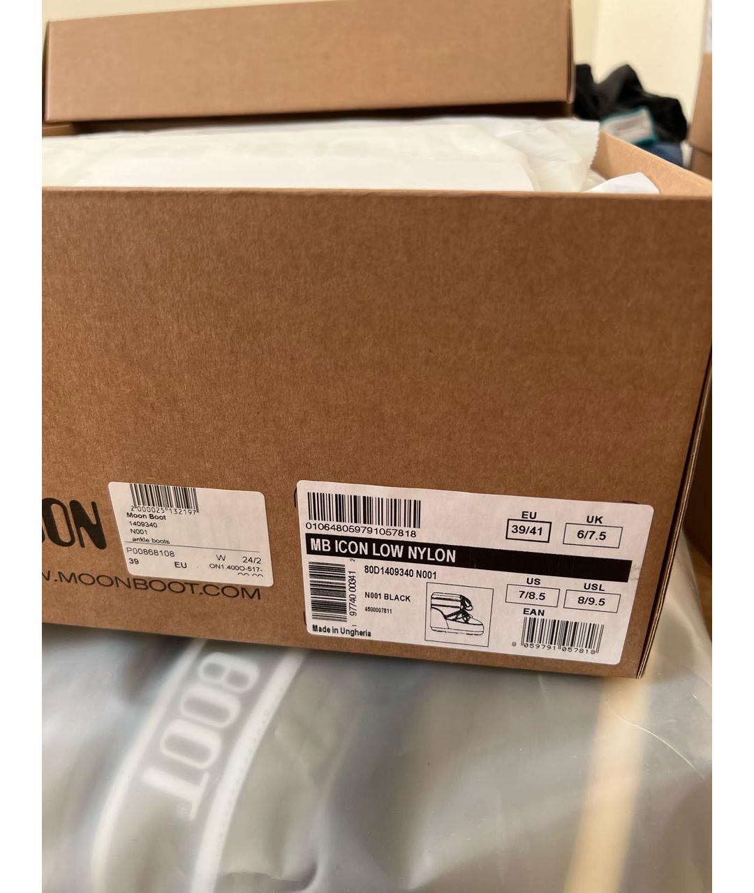 MOON BOOT Черные ботинки, фото 3