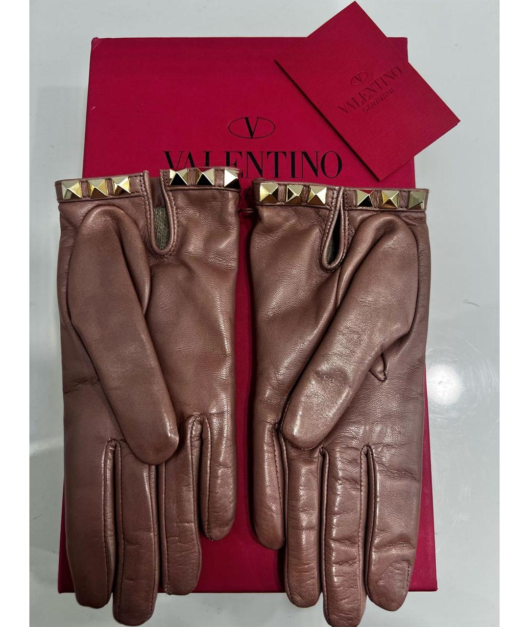 VALENTINO Кожаные перчатки, фото 4