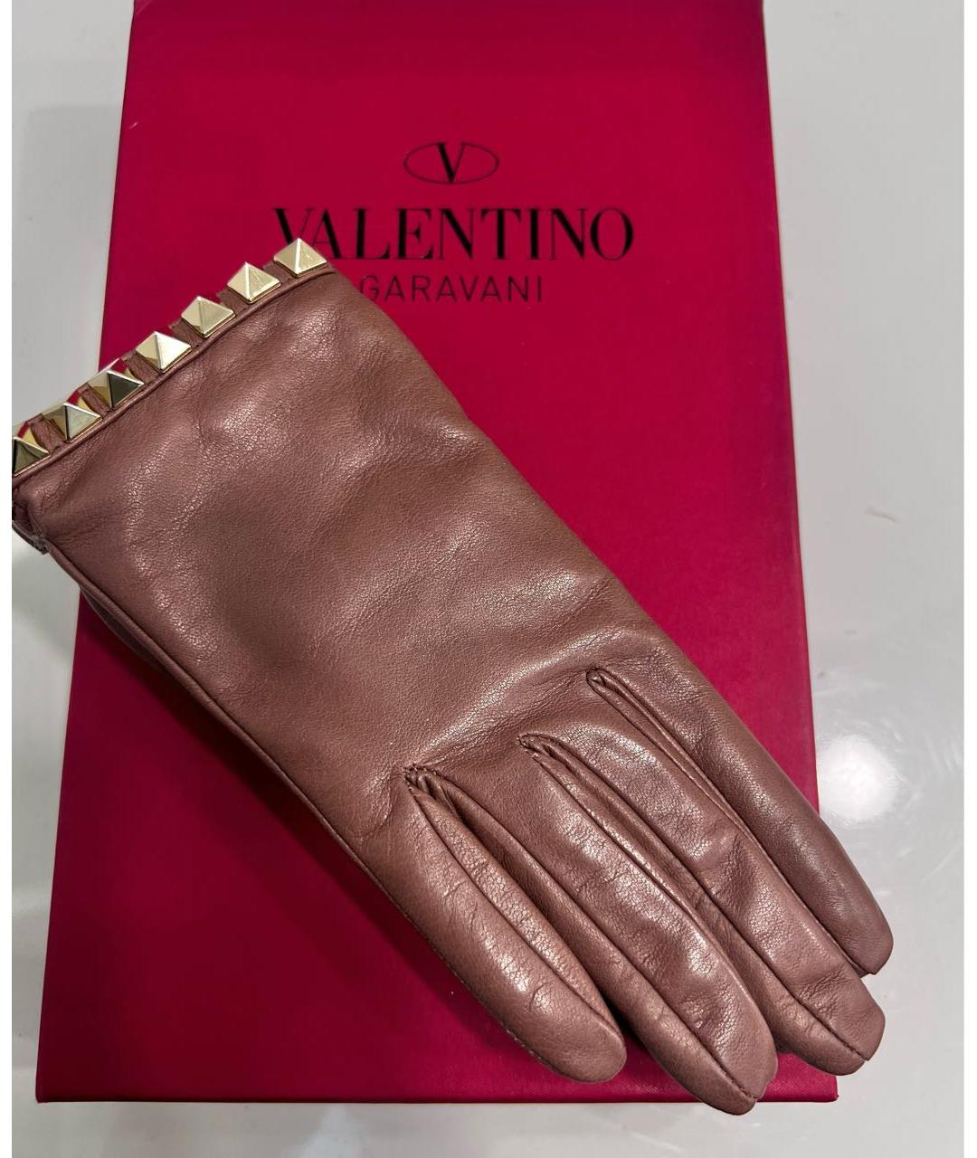 VALENTINO Кожаные перчатки, фото 2