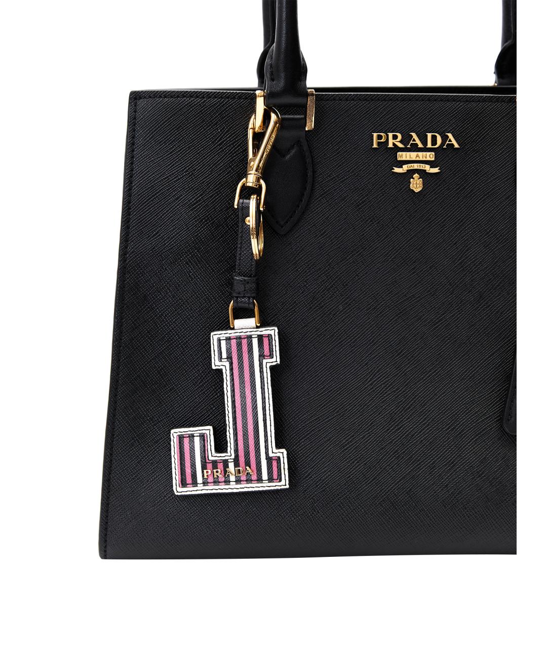 PRADA Черная кожаная сумка тоут, фото 4