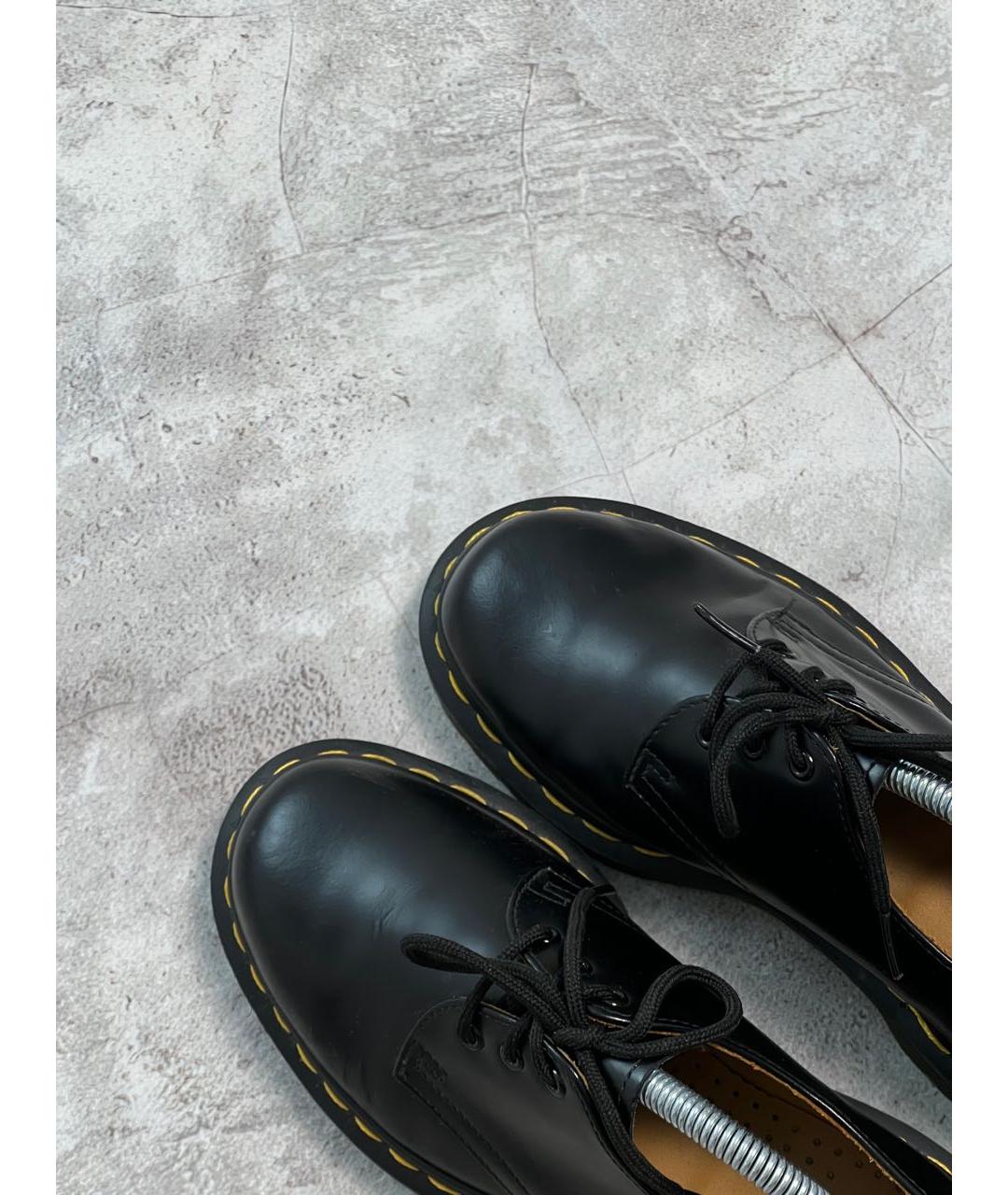 DR. MARTENS Черные кожаные ботинки, фото 2