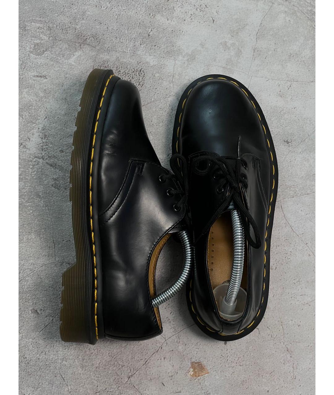 DR. MARTENS Черные кожаные ботинки, фото 3