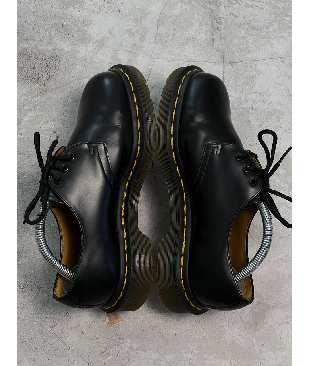 DR. MARTENS Черные кожаные ботинки, фото 5