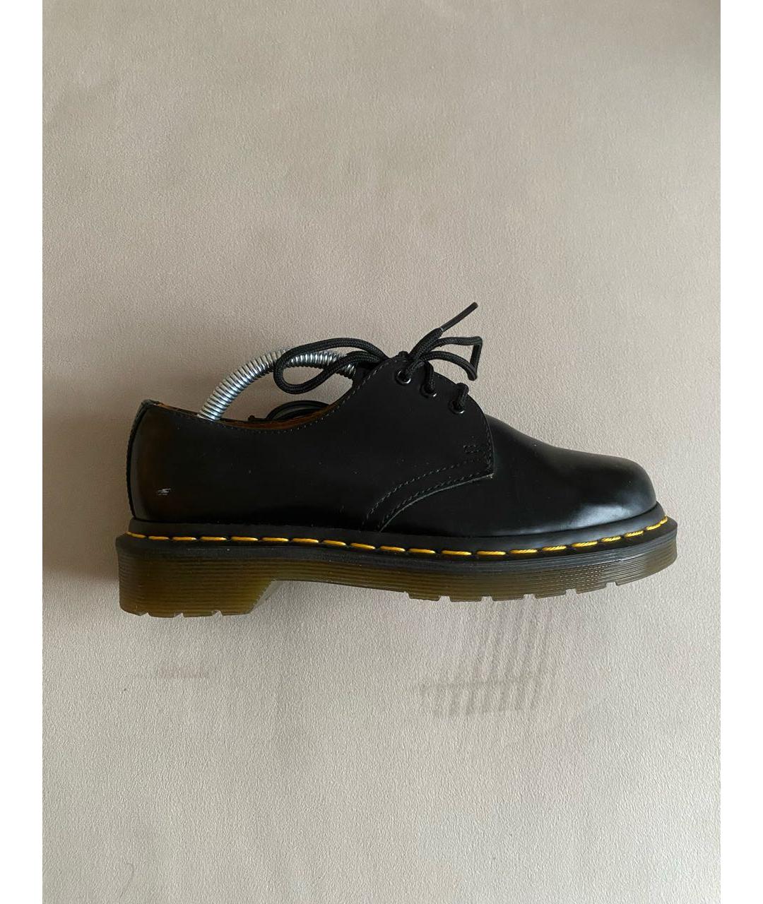 DR. MARTENS Черные кожаные ботинки, фото 8