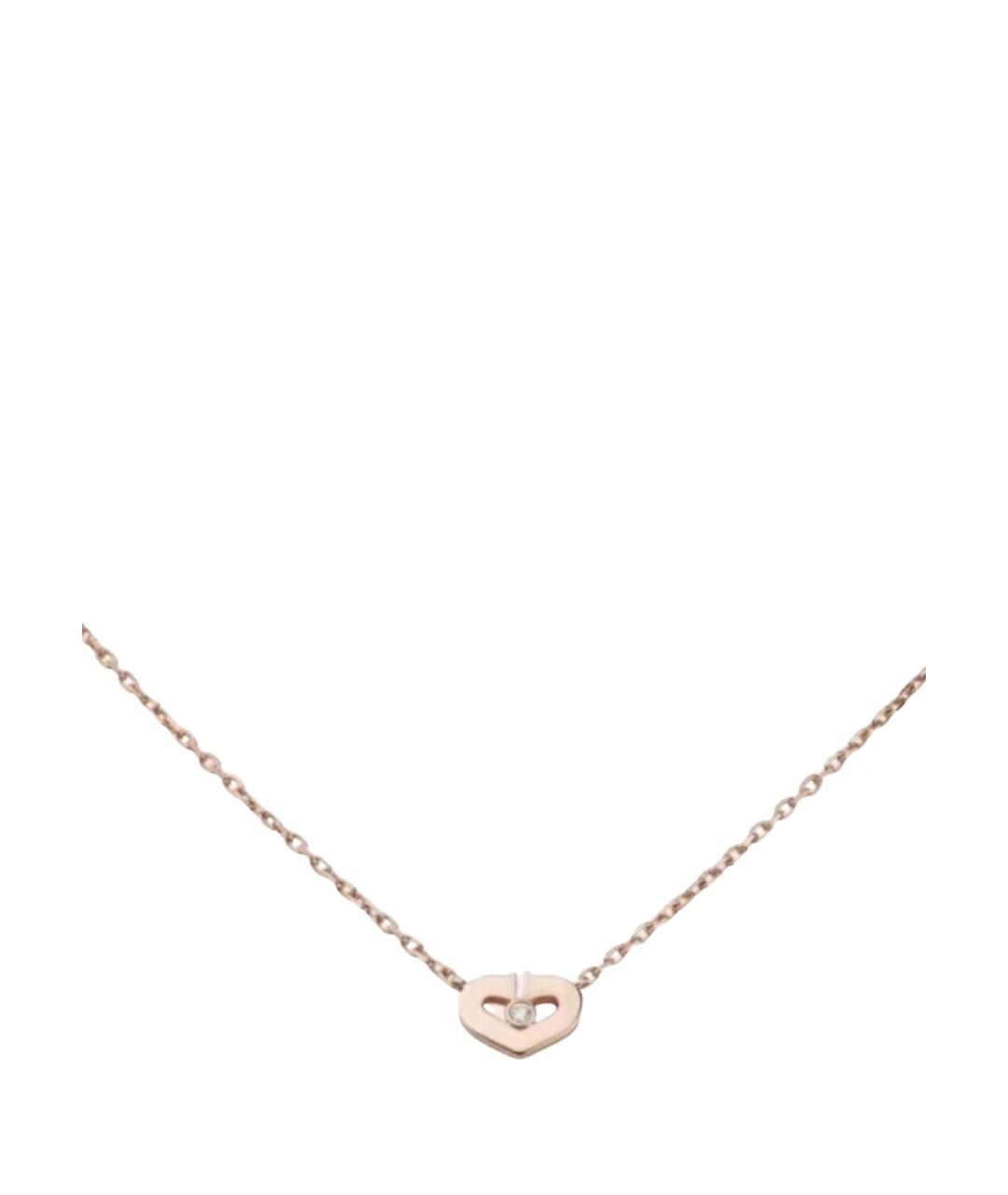 CARTIER Розовая подвеска из розового золота, фото 1