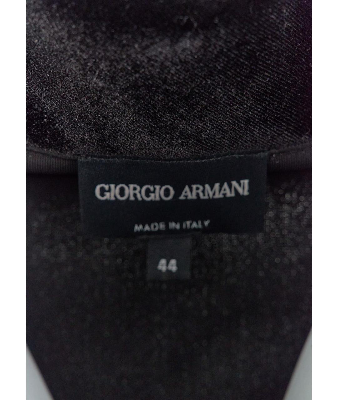 GIORGIO ARMANI Черная полиэстеровая блузы, фото 3