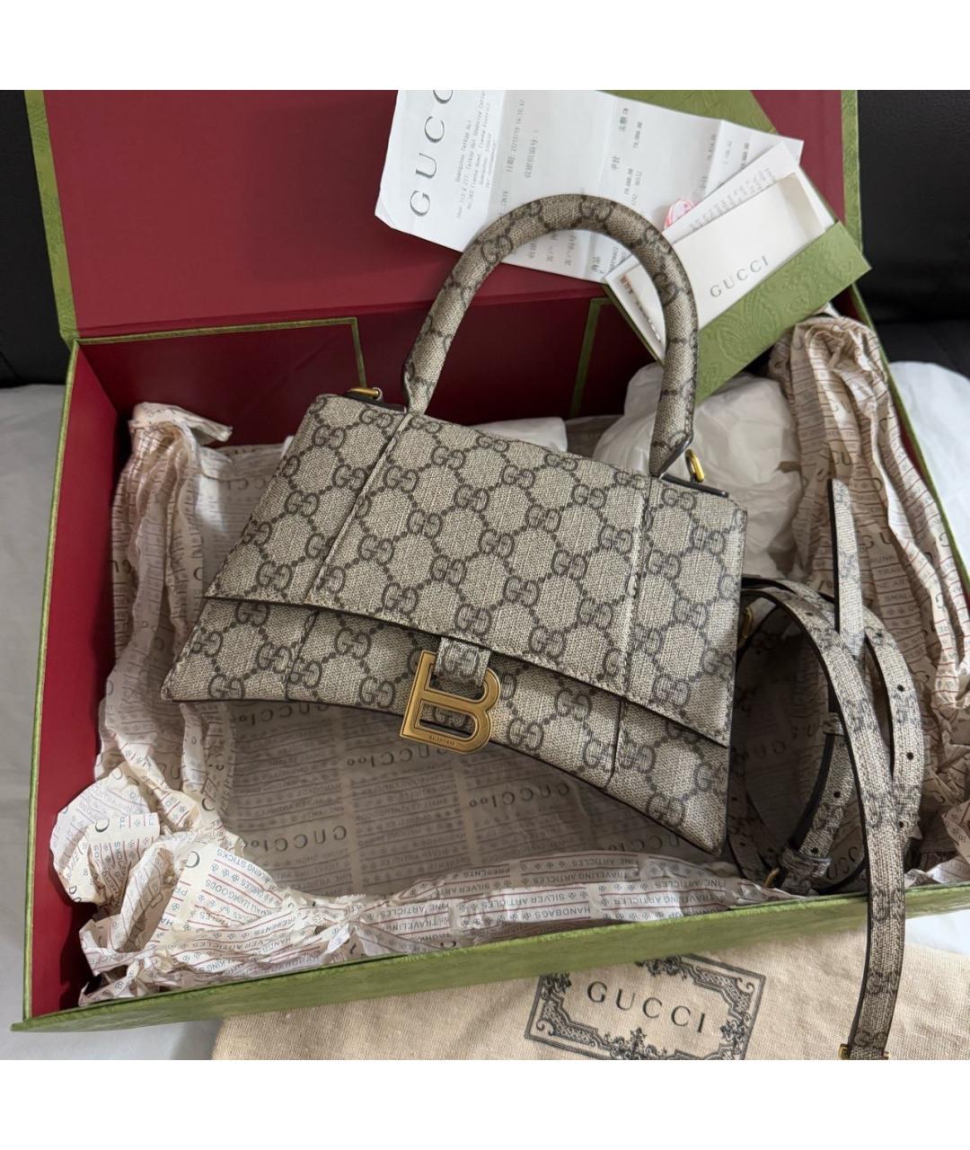 GUCCI Коричневая сумка тоут, фото 7