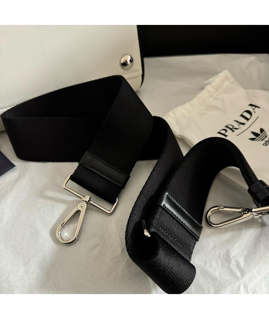 PRADA Черная кожаная сумка тоут, фото 8