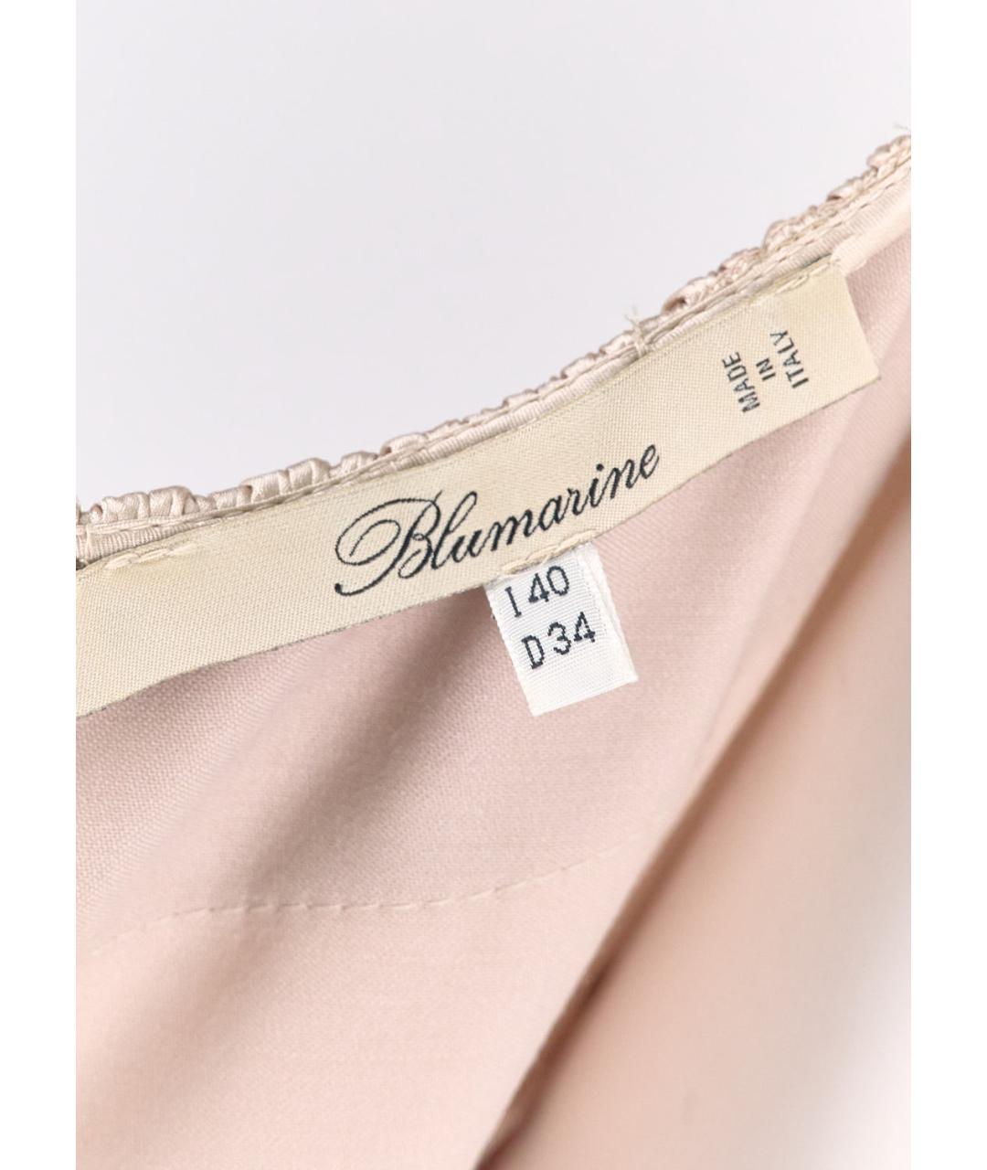 BLUMARINE Бежевое шерстяное повседневное платье, фото 3