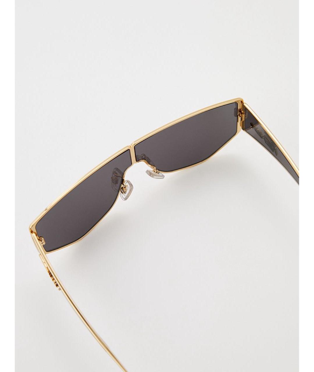 FENDI Черные металлические солнцезащитные очки, фото 3