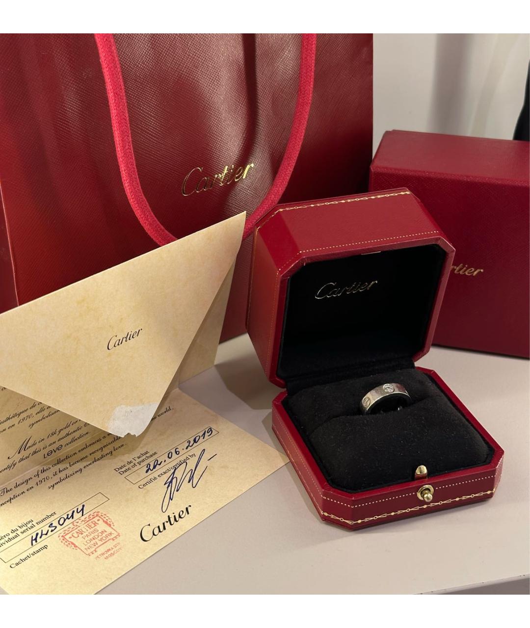 CARTIER Серебряное кольцо из белого золота, фото 2