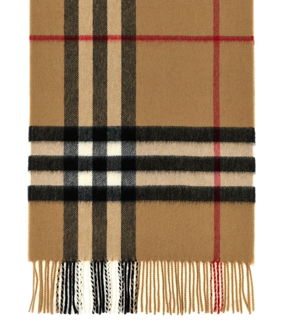 BURBERRY Бежевый кашемировый шарф, фото 2