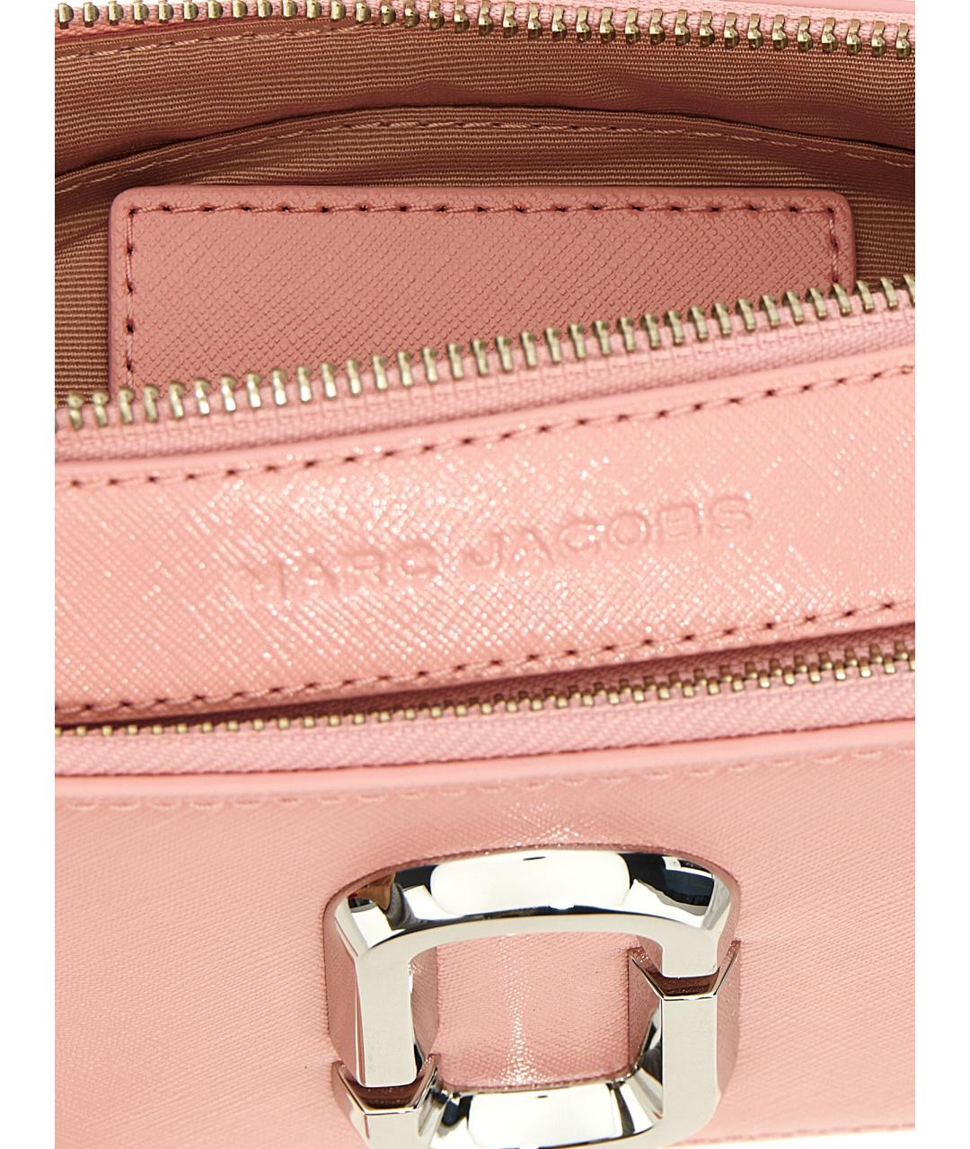 MARC JACOBS Розовая кожаная сумка через плечо, фото 4