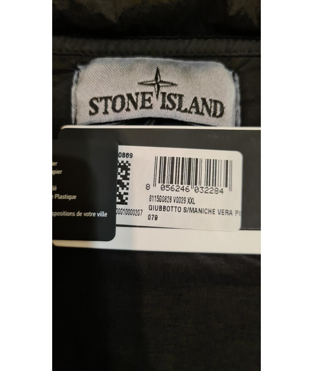 STONE ISLAND Черный жилет, фото 9