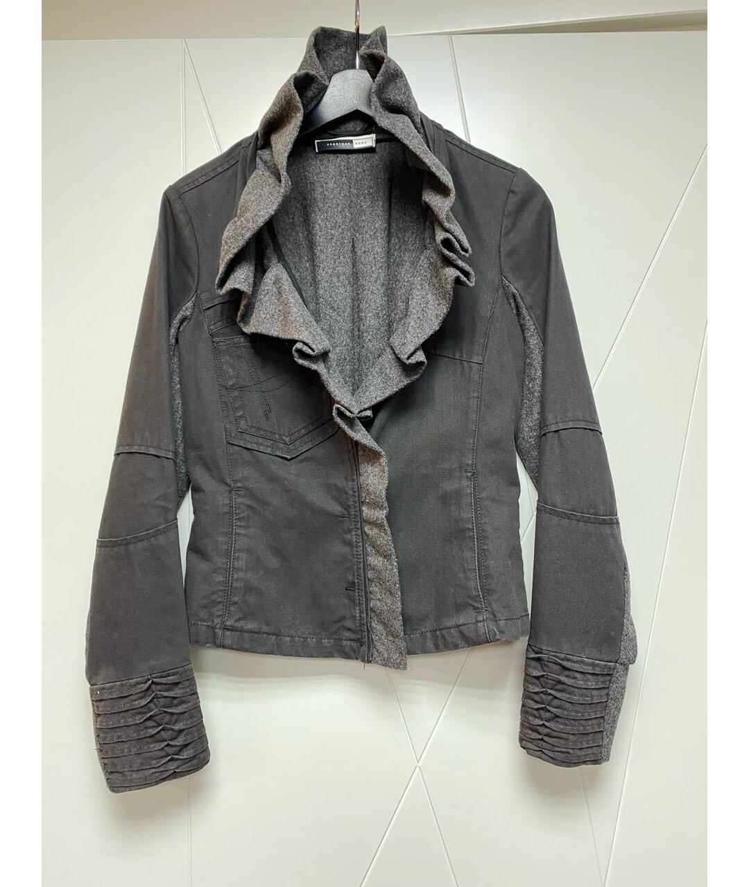 SPORTMAX Серый шерстяной жакет/пиджак, фото 6