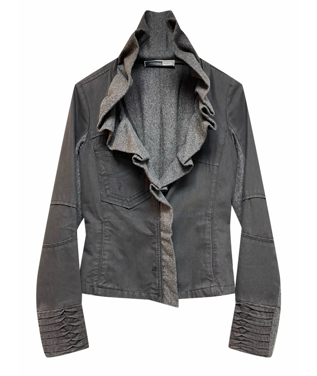 SPORTMAX Серый шерстяной жакет/пиджак, фото 1