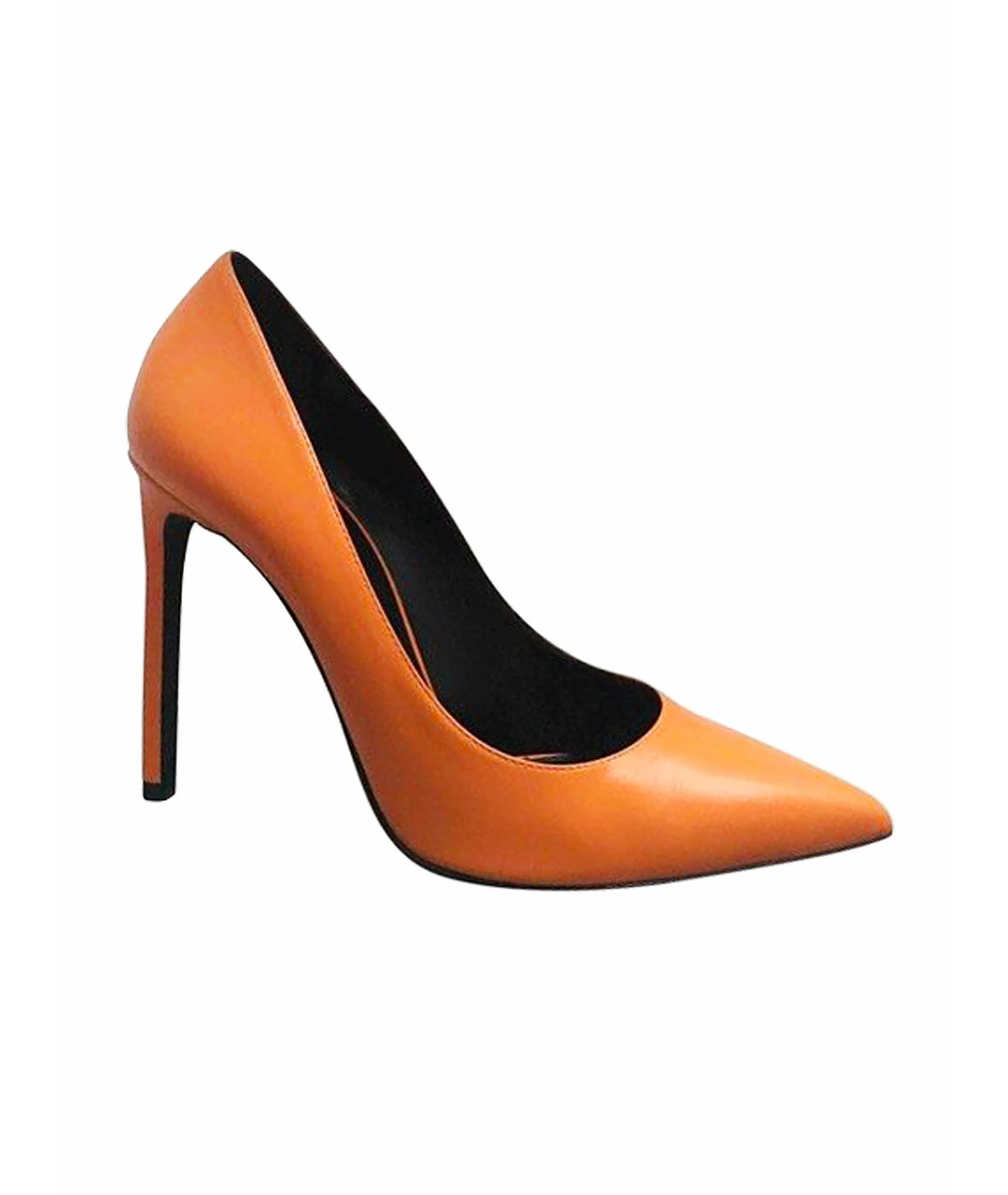 SAINT LAURENT Оранжевое кожаные туфли, фото 1